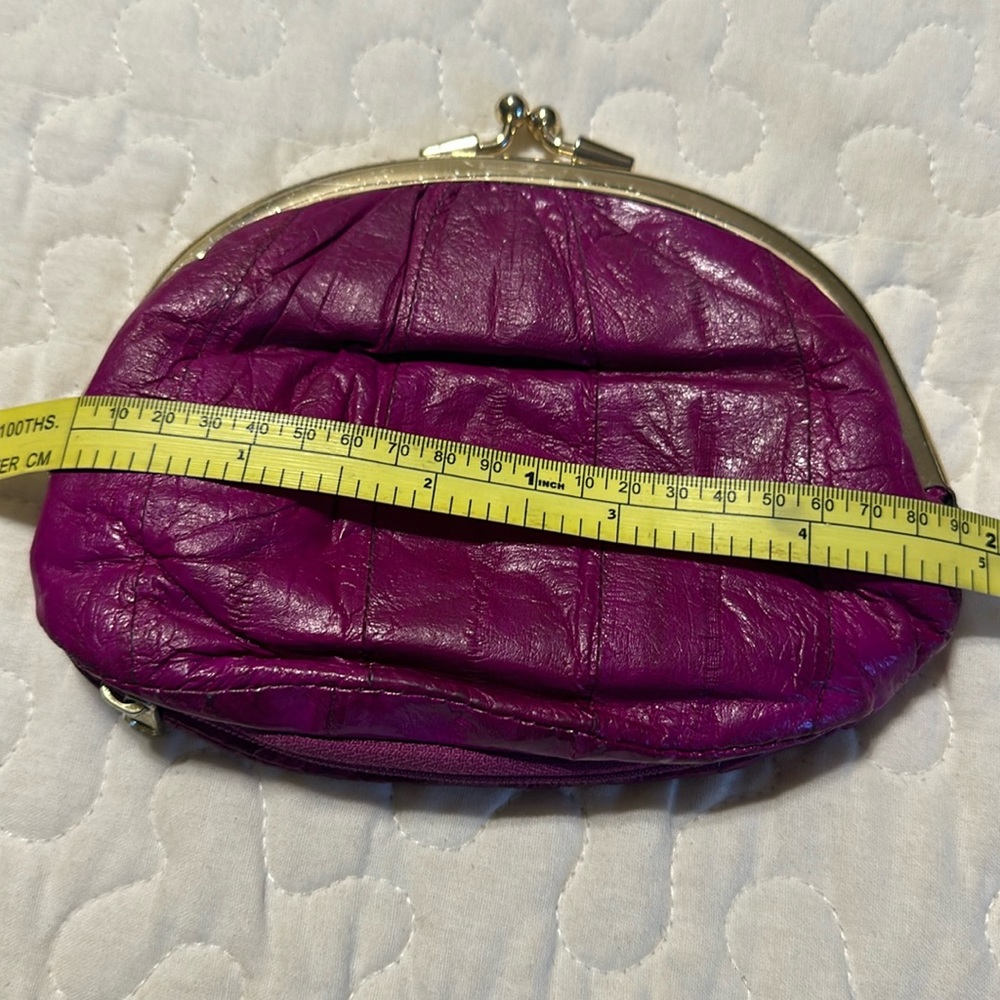 Darling coin purse made of eel skin. Vintage